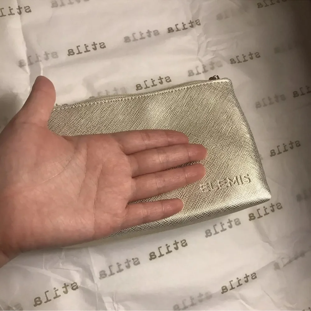 Elemis Metallic Gold Toiletry Case Makeup Cosmetics Skincare Travel Bag